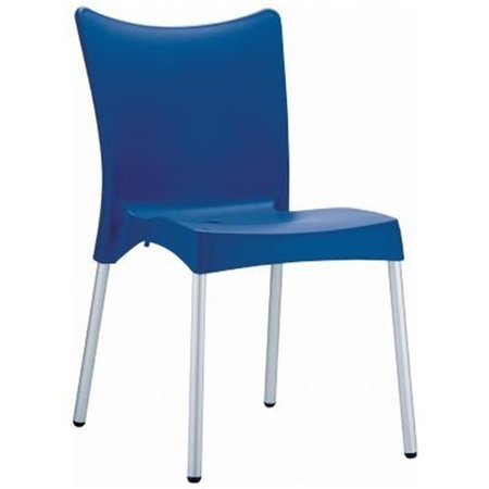 FINE-LINE Juliette Resin Dining Chair Dark Blue - set of 2 FI2545601